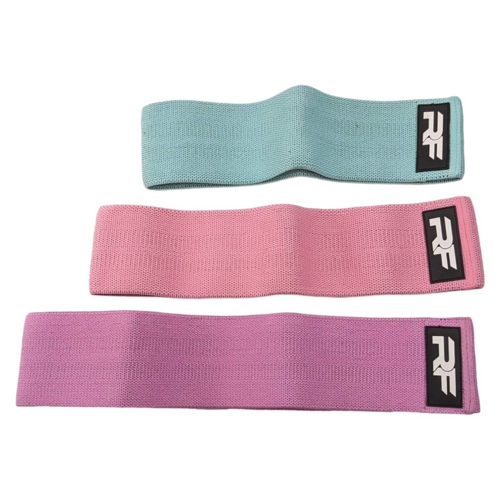 RF Fabric Resistance Bands Loop Set of 3 Exercise Workout Fitness Yoga Bands